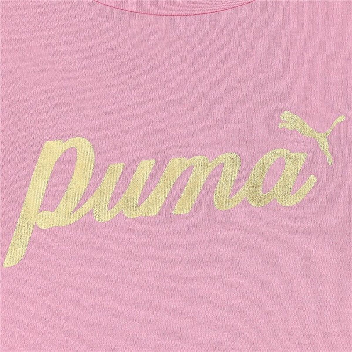 T shirt à manches courtes Enfant Puma Essentials+ Script Metallic G